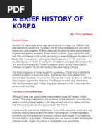 History of Korea