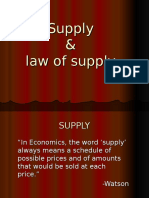 Supply & Law of Supply