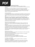 Pronósticos y Presupuestos de Ventas