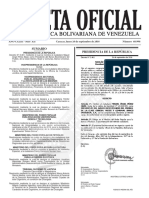 Gaceta Oficial Número 40.996 de La República de Venezuela, 26 de Septiembre de 2016