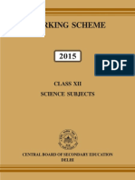 Science Book Marking Scheme 2015