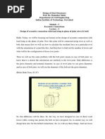 Design of Eccentric Connection With Load Lying in Plane of Joint (Rivet & Bolt)