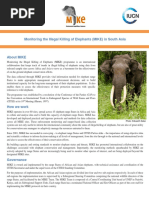 Monitoring The Illegal Killing of Elephants (MIKE) in South Asia