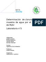 Determinación de Cloruro en Una Muestra de Agua Por El Método de Mohr I