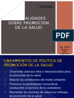 GENERALIDADES SOBRE Promoción de La SALUD