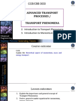 Lecture 1 Advanced Transport Process