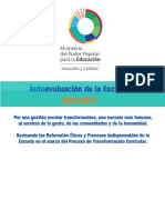 Autoevaluacion de La Escuela 2016-2017