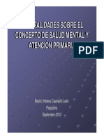 Generalidades de Salud Mental