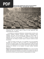 Soluciones para Evitar Congestion Vehicular en Arterias Viales de San Cristobal y Mejorar Del Trafico