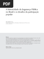 A Historicidade Da Segurança Pública No Brasil e Os Desafios Da Participação Popular