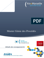 Master Génie Des Procédés PDF