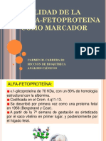 Utilidad de La Alfa-Fetoproteina Como Marcador