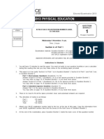 2013 Physical Education Examination Paper