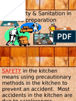 Safety & Sanitation in Food Preparation