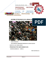 Informe de Petrografia