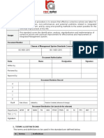 Procedure For Non-Conformity Management