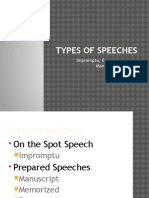 Types of Speeches