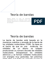 1.3 Teoría de Bandas