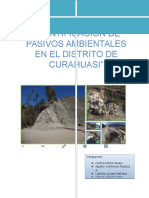 Identificacion de Pasivos Ambientales en El Distrito de Curahuasi