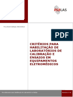 REBLAS-02 - Critérios para Habilitação de Laboratórios de Calibração PDF