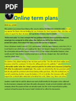 Online Term Plan