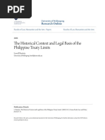 The Historical Context and Legal Basis of The Philippine Treaty L