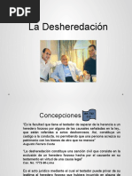 La Desheredacion