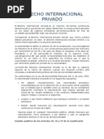 Derecho Internacional Privado