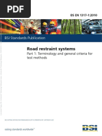 Road Restraint Systems: BSI Standards Publication