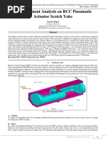 Finite Element Analysis On RCC Pneumatic Actuator Scotch Yoke