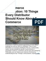 E Commerce Distribution