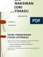 Teori Penaksiran