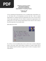 Elementary Numerical Analysis Prof. Rekha P. Kulkarni Department of Mathematics Indian Institute of Technology, Bombay Lecture No. # 40 Q R Method