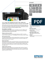 Epson L655 A4 Wireless All-In-One Colour Inkjet Tank System Printer Datasheet