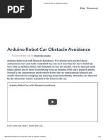 Arduino Robot Car Obstacle Avoidance