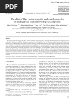 The Effect of Fiber Treatment On The Mechanical Properties of Unidirectional Sisal-Reinforced Epoxy Composites