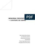 Memorial Descritivo Canteiro