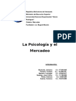 Trabajo La Psicologia y El Mercadeo