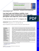 VISC Low Back Pain and Kidney Mobility Local Osteopathic Fascial Manipulation Decreases Pain Perception and Improves Renal Mobility