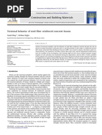 Torsional Behavior of Steel Fiber Reinforced Concrete Beams