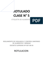 Clase 5 Rotulado de Alimentos