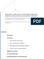 Industry Case Study: Continued Process Verification (CPV) For A Biotech Product