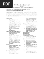 BITH 211 Study Sheet 1