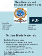 Turbine Blade Materials and Mechanism of Failure of