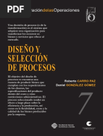 Diseño y Selección de Procesos