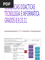 Secuencias Didacticas Tecnologia e Informatica Grados 8,9,10,11