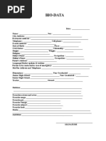 Bio-Data: Educational Attainment