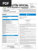 Boletín Oficial de La República Argentina, Número 33.479. 11 de Octubre de 2016