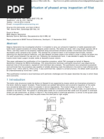 Independent Qualification of Phased Array Inspection of Fillet Welds (September 2002)