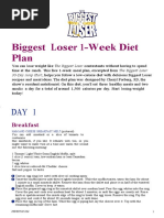 Loose Weight Diet Plan